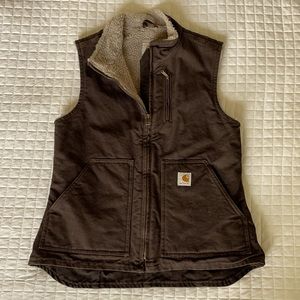 NEW chocolate brown Carhartt vest